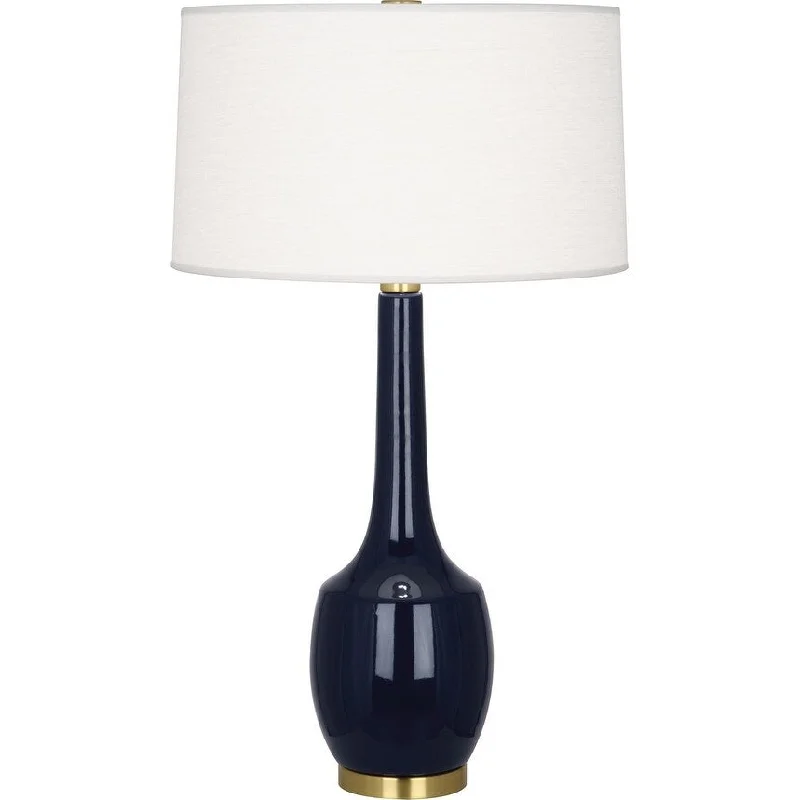 leather table lamps with a distressed texture for a rugged charmleather table lamps with a distressed texture for a rugged charmRobert Abbey MB701 One Light Table Lamp Delilah Midnight Blue Glazed C - Exact Size
