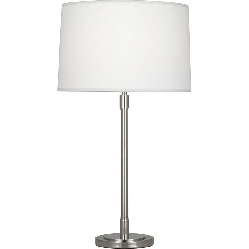 rustic farmhouse table lamps for cozy kitchensrustic farmhouse table lamps for cozy kitchensRobert Abbey S347 One Light Table Lamp Bandit Polished Nickel - One Size