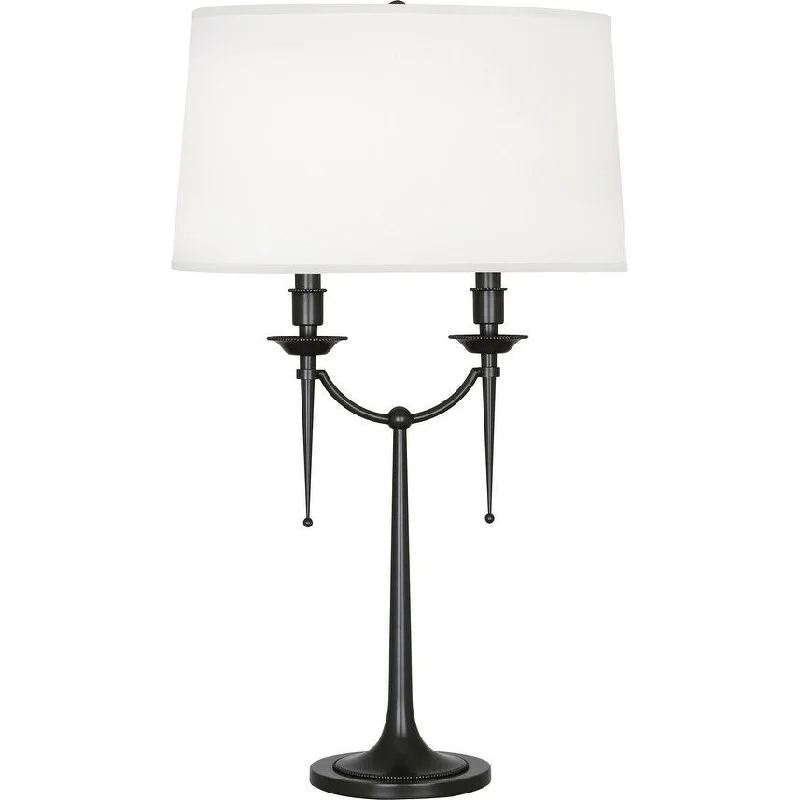 mid century modern table lamps with iconic designs for a stylish studymid century modern table lamps with iconic designs for a stylish studyRobert Abbey Z386 Two Light Table Lamp Cedric Deep Patina Bronze - One Size