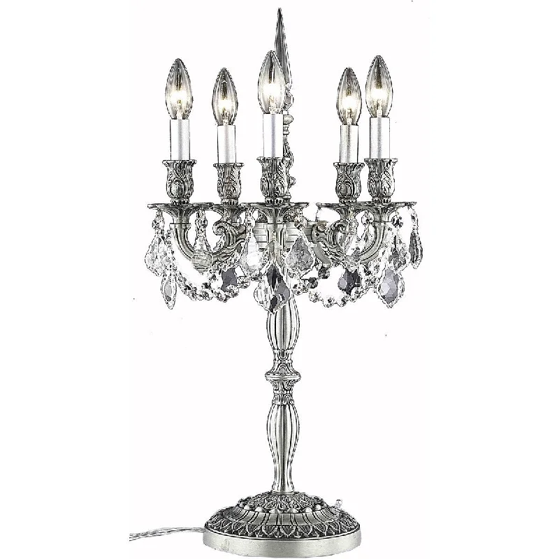 asian inspired table lamps with bamboo accents for a zen atmosphereasian inspired table lamps with bamboo accents for a zen atmosphereRosalia 5 light Pewter Table Lamp Clear Elegant Cut Crystal - One Size