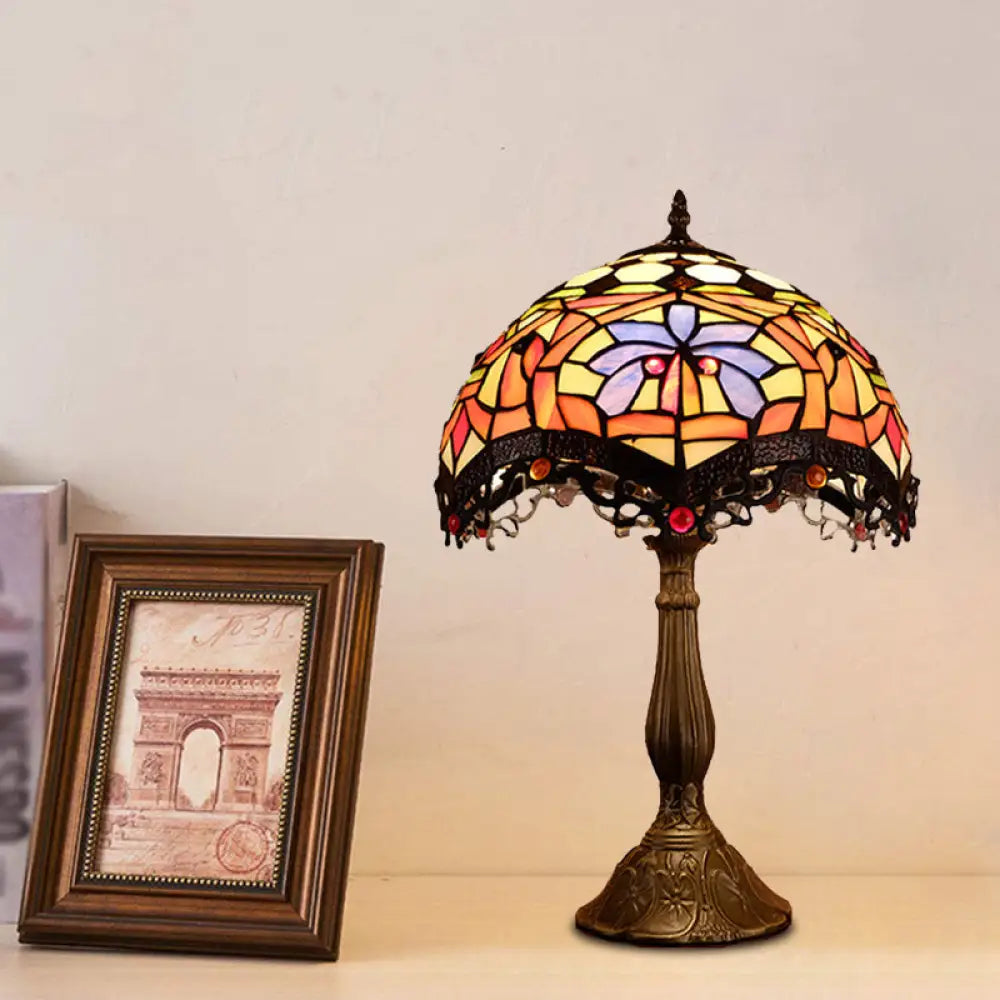 asian inspired table lamps with bamboo accents for a zen atmosphereasian inspired table lamps with bamboo accents for a zen atmosphereHand-Cut Glass Tiffany Style Nightstand Lamp with Scalloped Design