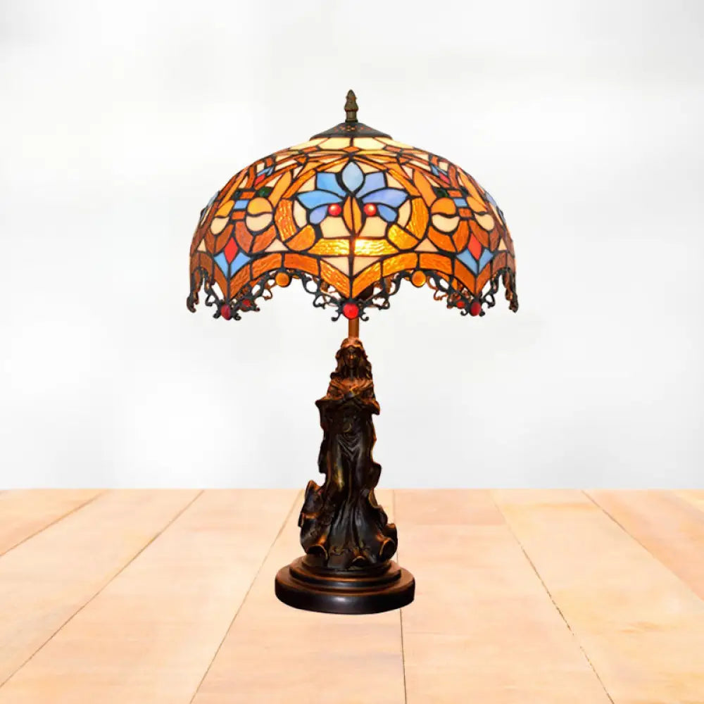 industrial style table lamps with exposed bulbs for loft apartmentsindustrial style table lamps with exposed bulbs for loft apartmentsTiffany Stained Glass Scroll-Trim Scalloped Night Light with Parrot Pattern - Bronze Table Lighting