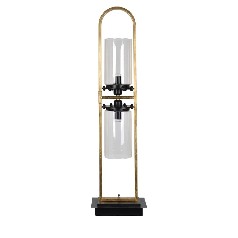 glass table lamps with a frosted surface for soft light diffusionglass table lamps with a frosted surface for soft light diffusionSheridan 40" Gold Leaf & Black Table Lamp - N/A
