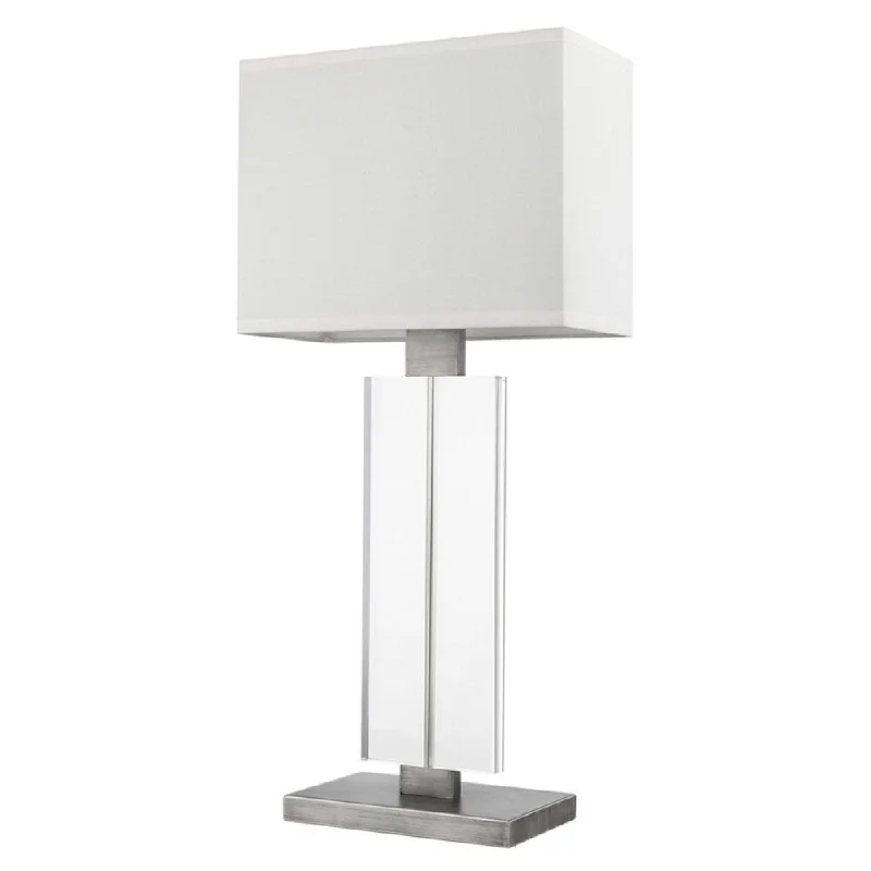 crystal table lamps with dazzling prisms for a glamorous effectcrystal table lamps with dazzling prisms for a glamorous effectShine 1-light Weathered Pewter Table Lamp