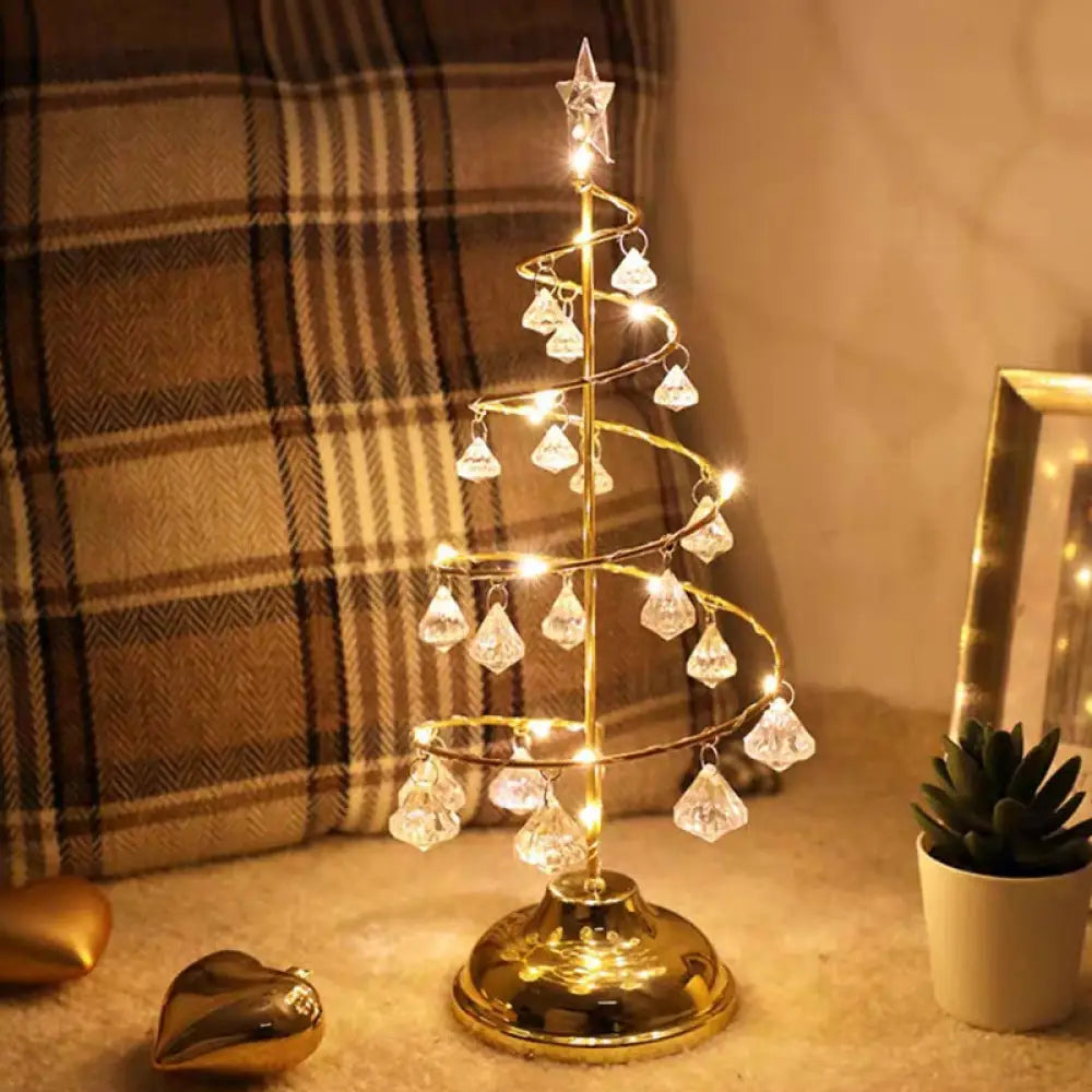 metal table lamps with a matte black finish for a sleek appearancemetal table lamps with a matte black finish for a sleek appearanceModern LED Crystal Desk Lamp: Silver/Gold Christmas Tree Design for Bedroom