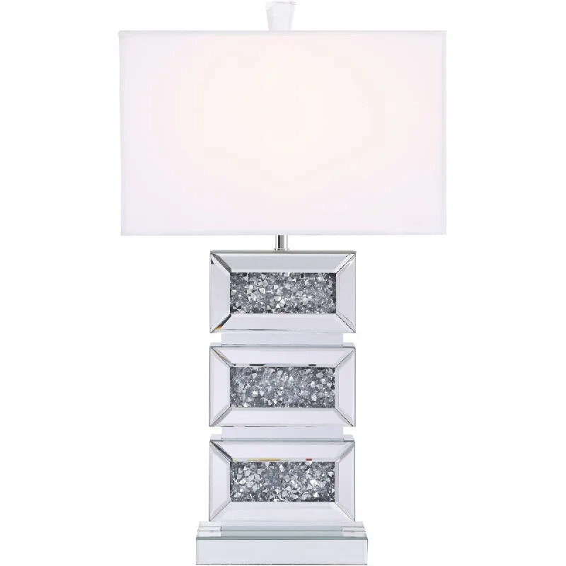 crystal table lamps with dazzling prisms for a glamorous effectcrystal table lamps with dazzling prisms for a glamorous effectSparkle Collection 1-LightSilver Crystal Table Lamp - One Size