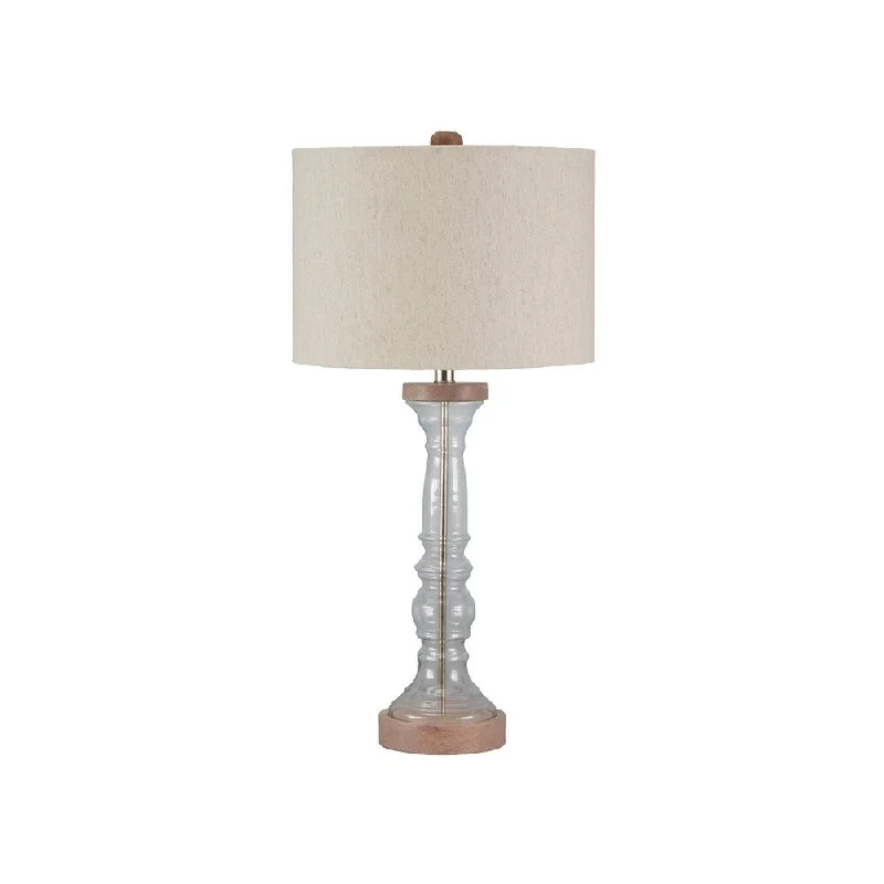 industrial style table lamps with exposed bulbs for loft apartmentsindustrial style table lamps with exposed bulbs for loft apartmentsTad Clear and Gray 31 Inch Table Lamp