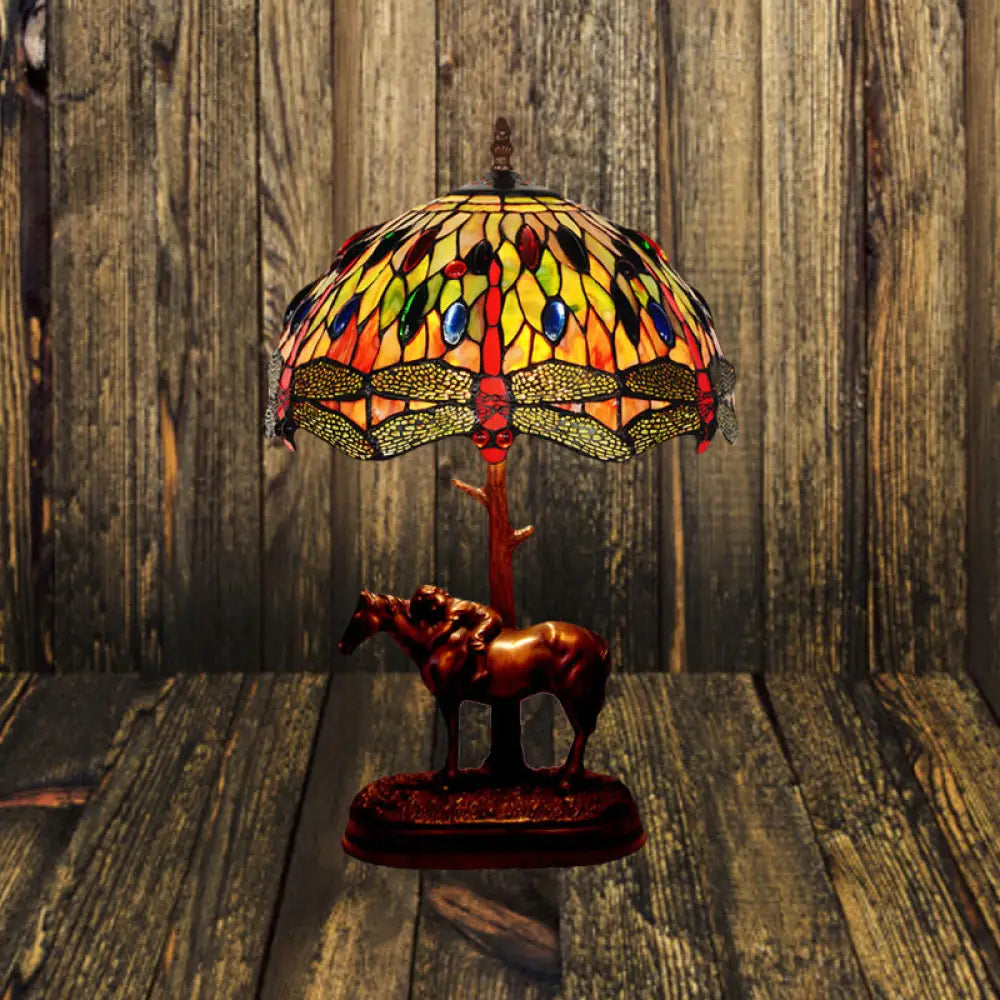 leather table lamps with a distressed texture for a rugged charmleather table lamps with a distressed texture for a rugged charmTiffany Glass Coffee Table Lamp - Victorian Style Night Light with Kaleidoscope Horse Pattern