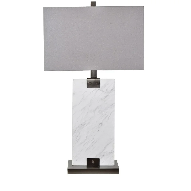 bohemian table lamps with colorful patterns for eclectic bedroomsbohemian table lamps with colorful patterns for eclectic bedroomsTowers 30" White Marble Table Lamp - N/A