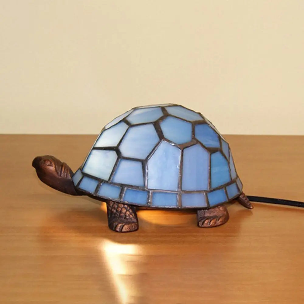 ceramic table lamps with hand painted designs for an artistic touchceramic table lamps with hand painted designs for an artistic touchTurtle Blue Glass Nightstand Lamp - Mediterranean Style Copper Table Light for Bedroom