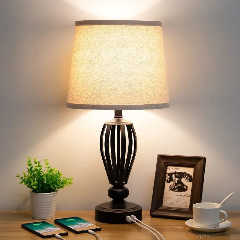 glass table lamps with a frosted surface for soft light diffusionglass table lamps with a frosted surface for soft light diffusionUSB Bedside Lamp, 3-Way Dimmable Touch Table Lamp with Dual USB Charging Ports Industrial Table Lamp Black Metal Base Farmhouse