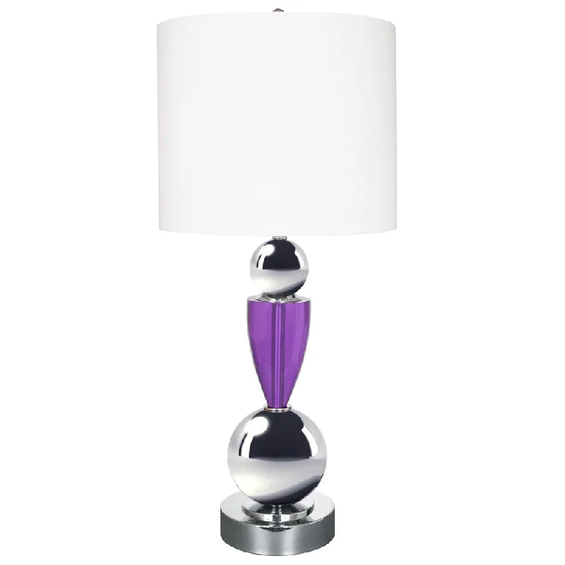 gothic style table lamps with dark finishes for a mysterious lookgothic style table lamps with dark finishes for a mysterious lookVan Teal Violet Acrylic/Metal 35-inch Table Lamp With White Shade & Chrome Finish